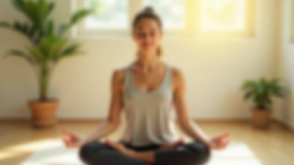 Person practicing meditation with peaceful expression